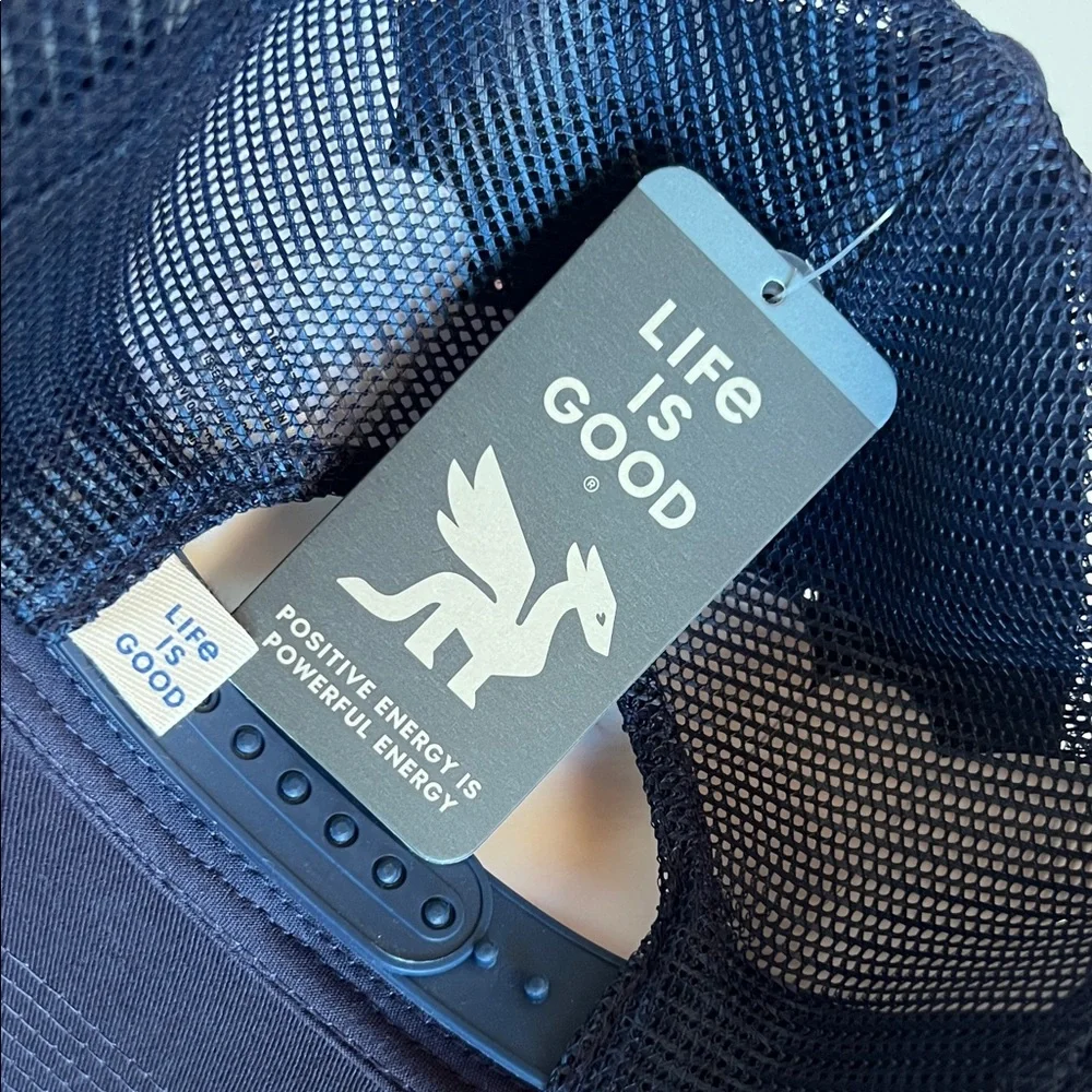 Life Is Good Dark Blue Trucker Hat
